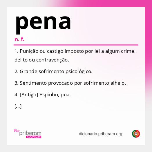 Significado de pena